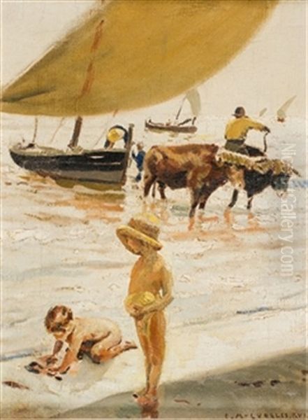 Ninos En La Playa - view 1
