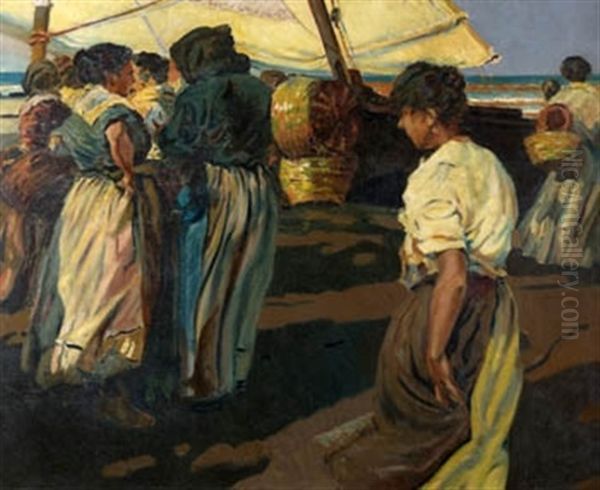 Pescadores En La Playa - view 1