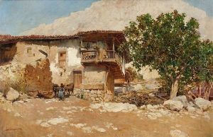 Spanisches Gehoft by Enrique Martinez Cubells y Ruiz