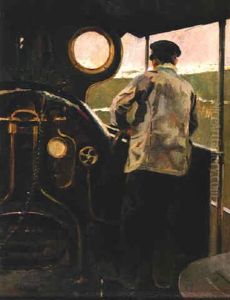 El Maquinista De La Locomotora by Enrique Martinez Cubells y Ruiz