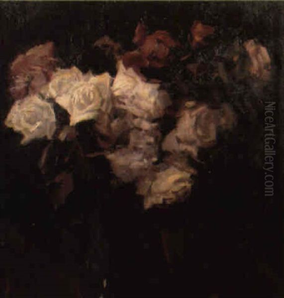 Florero Con Rosas - view 1