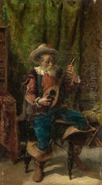 Viejo Tocando La Bandurria - view 1
