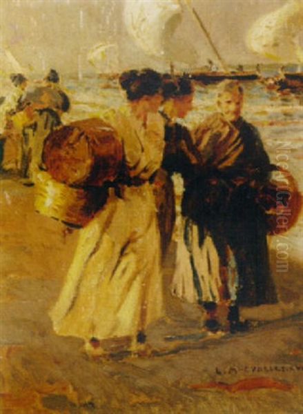 Fisherwomen On The Beach - view 1