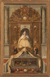 El Retablo De La Virgen De Los Reyes En La Capilla Real De La Catedral De Sevilla by Domingo Martinez