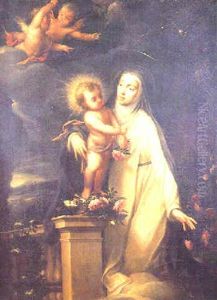 Sant Rosa De Lima by Domingo Martinez
