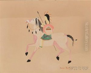 San Ildefonso (2 Works) by Julian (Pocano) Martinez