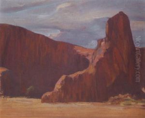 A Canyon In Arizona - Canyon De Chelly by Xavier Martinez