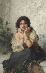 The Tambourine Girl by Gaetano de Martini