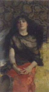 The Tambourine Girl by Gaetano de Martini