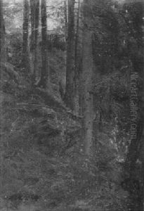Waldinterieur by Max Martini