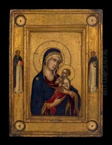 Vierge A L'enfant Entouree De Saint Dominique De Guzman Et Saint Pierre De Verone