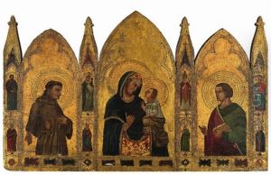 Trittico by Simone Martini
