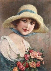Jeune Fille Souriante by Francois Martin-Kavel