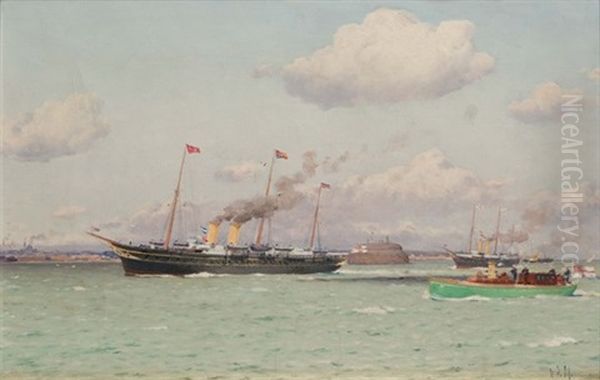 The Royal Yachts ~victoria & Albert Iii~ And ~alexandra~ With King Edward Vii And Queen Alexandra Aboard - view 1