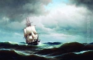 Fragata En Alta Mar by Edoardo de Martino