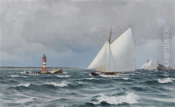 Kustenpartie Mit Segelbooten - view 1
