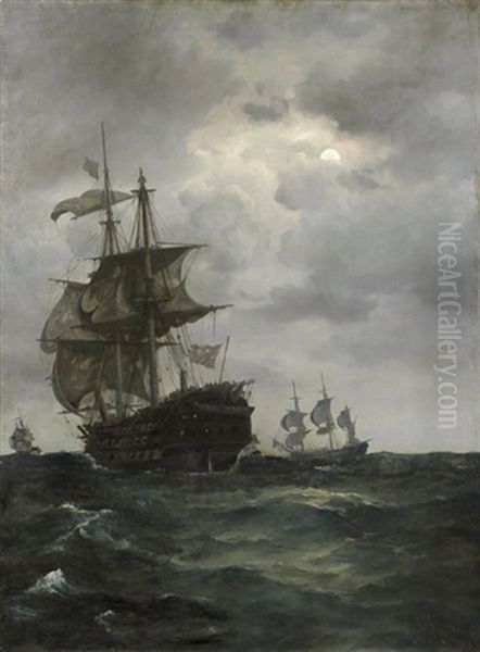 Vaisseaux Au Clair De Lune - view 1