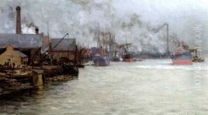 The Launching Of The Chilean Cruiser "esmeralda" On The Tyne, 6th June 1883