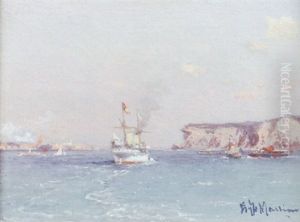 The Royal Yacht "ophir" Approaching A Port During Her 1901 World Tour thumbnail