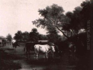 Cattle Watering by Frank Martino