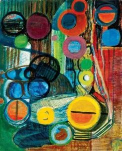 Europai Iskolas Absztrakt Kompozicio (european School-style Abstract Composition) by Janos Martinszky