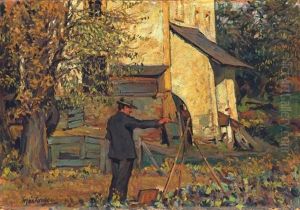 Festo A Szabadban - Painter In The Open Air by Ferenc Marton