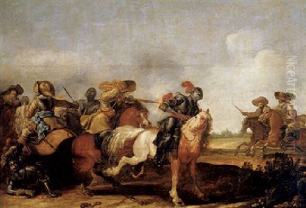 A Cavalry Skirmish - view 1