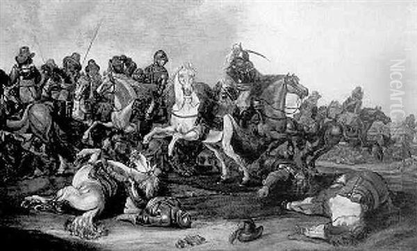 A Cavalry Skirmish - view 1