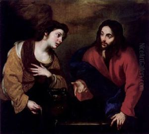 Christus Und Die Samariten Am Brunnen by Giuseppe Marullo