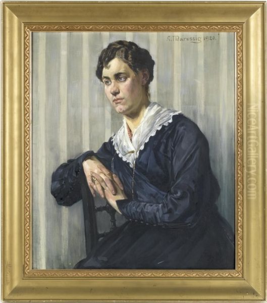 Portrait Einer Sitzenden Dame - view 1