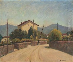Strada Verso Il Passaggio A Livello