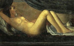 Nudo Femminile Disteso by Piero Marussig