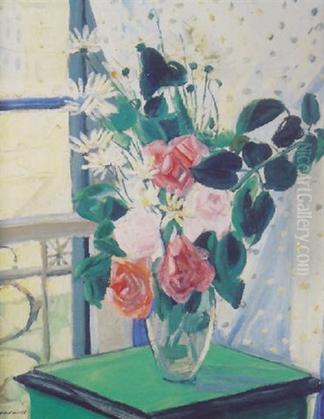 Bouquet De Fleurs Devant Une Fenetre - view 1