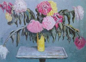 Bouquet De Fleurs Sur Gueridon