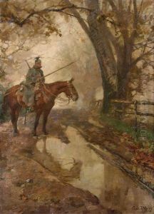 Ulan An Der Tranke by Gustav Marx