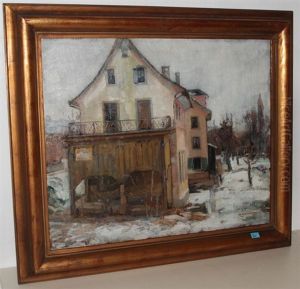 Blick Auf Die Porzellanfarbrik Im Schooren, Kilchberg by Alfred Marxer
