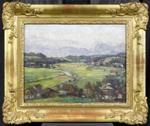 Voralpenlandschaft by Alfred Marxer