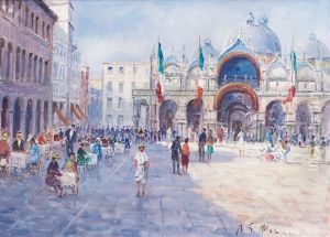 Venezia, Piazza San Marco by Alfred Marzin