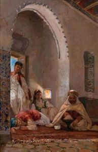 Scene De La Vie Arabe by Numa Marzocchi de Belluci