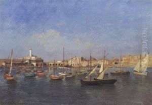 Vue D'alger by Numa Marzocchi de Belluci