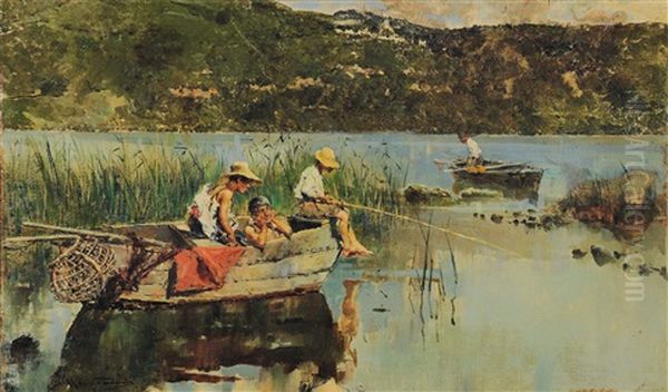 Paesaggio Con Pescatorelli - view 1