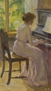 Lady Playing The Piano