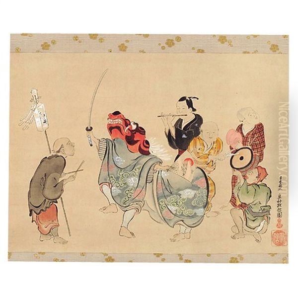 Shogatsu Shishimai Zu - view 1