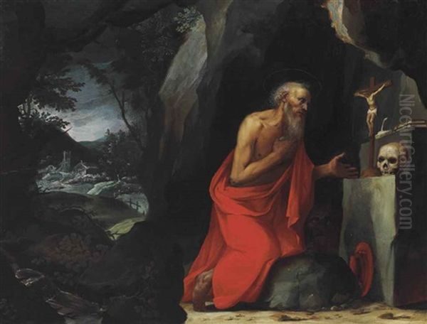 The Penitent Saint Jerome In The Wilderness - view 1