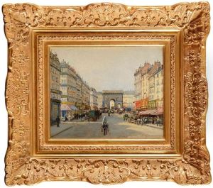 La Porte Saint-martin by Gustave Mascart