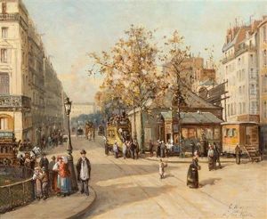 La Place Pigalle, Paris by Gustave Mascart