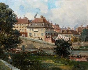 Bords De Seine Aux Environs De Paris by Gustave Mascart