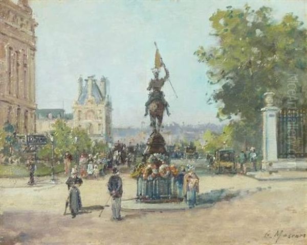La Statue De Jeanne D'arc Par Fremiet, Place Des Pyramides - view 1