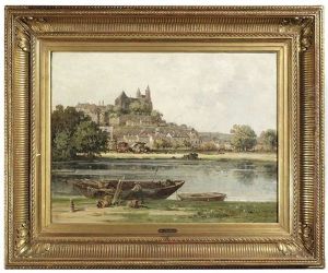 Franzosische Stadt An Einem Fluss