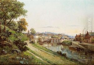 Le Port De Saint Goustan by Gustave Mascart